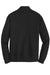 Port Authority K807 Mens 1/4 Zip Long Sleeve Sweater Deep Black Flat Back