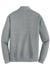 Port Authority K807 Mens 1/4 Zip Long Sleeve Sweater Heather Medium Grey Flat Back