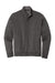 Port Authority K809 Mens Interlock Full Zip Jacket Heather Charcoal Grey/Heather Medium Grey Flat Front