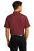 Port Authority K810 Mens React SuperPro Snag Resistant Short Sleeve Polo Shirt Burgundy Model Back