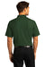 Port Authority K810 Mens React SuperPro Snag Resistant Short Sleeve Polo Shirt Dark Green Model Back