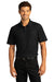 Port Authority K810 Mens React SuperPro Snag Resistant Short Sleeve Polo Shirt Deep Black Model Front