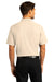 Port Authority K810 Mens React SuperPro Snag Resistant Short Sleeve Polo Shirt Ecru Model Back