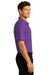 Port Authority K810 Mens React SuperPro Snag Resistant Short Sleeve Polo Shirt Purple Model Side