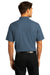 Port Authority K810 Mens React SuperPro Snag Resistant Short Sleeve Polo Shirt Regatta Blue Model Back