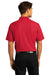 Port Authority K810 Mens React SuperPro Snag Resistant Short Sleeve Polo Shirt Rich Red Model Back