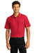 Port Authority K810 Mens React SuperPro Snag Resistant Short Sleeve Polo Shirt Rich Red Model Front