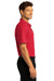 Port Authority K810 Mens React SuperPro Snag Resistant Short Sleeve Polo Shirt Rich Red Model Side