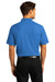 Port Authority K810 Mens React SuperPro Snag Resistant Short Sleeve Polo Shirt Strong Blue Model Back