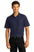 Port Authority K810 Mens React SuperPro Snag Resistant Short Sleeve Polo Shirt True Navy Blue Model Front