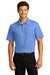 Port Authority K810 Mens React SuperPro Snag Resistant Short Sleeve Polo Shirt Ultramarine Blue Model Front