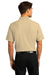 Port Authority K810 Mens React SuperPro Snag Resistant Short Sleeve Polo Shirt Wheat Model Back