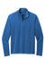 Port Authority K825 Mens Microterry Snag Resistant 1/4 Zip Sweatshirt Aegean Blue Flat Front