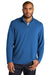 Port Authority K825 Mens Microterry Snag Resistant 1/4 Zip Sweatshirt Aegean Blue Model Front