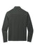 Port Authority K825 Mens Microterry Snag Resistant 1/4 Zip Sweatshirt Charcoal Grey Flat Back