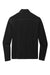 Port Authority K825 Mens Microterry Snag Resistant 1/4 Zip Sweatshirt Deep Black Flat Back