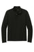 Port Authority K829 Mens Fairway 1/4 Zip Sweatshirt Deep Black Flat Front