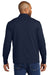 Port Authority K829 Mens Fairway 1/4 Zip Sweatshirt River Navy Blue Model Back