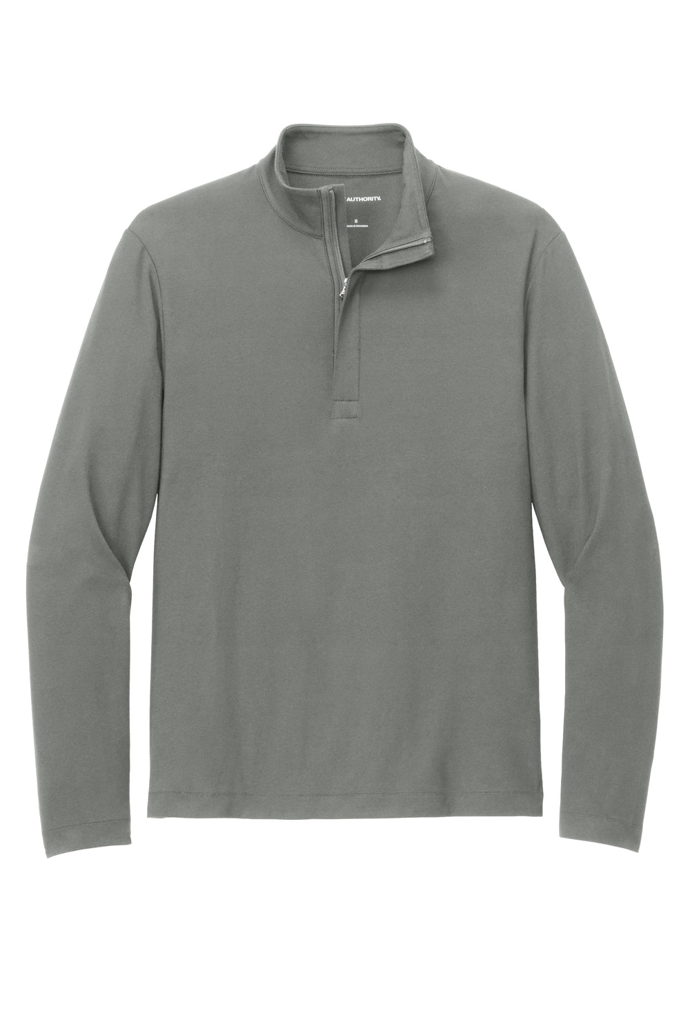 Port Authority K829 Mens Fairway 1/4 Zip Sweatshirt Shadow Grey Flat Front