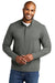 Port Authority K829 Mens Fairway 1/4 Zip Sweatshirt Shadow Grey Model Front