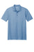 Port Authority K830 Mens Fine Pique Moisture Wicking Short Sleeve Polo Shirt Heather Aegean Blue Flat Front