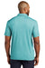 Port Authority K830 Mens Fine Pique Moisture Wicking Short Sleeve Polo Shirt Heather Dark Teal Model Back