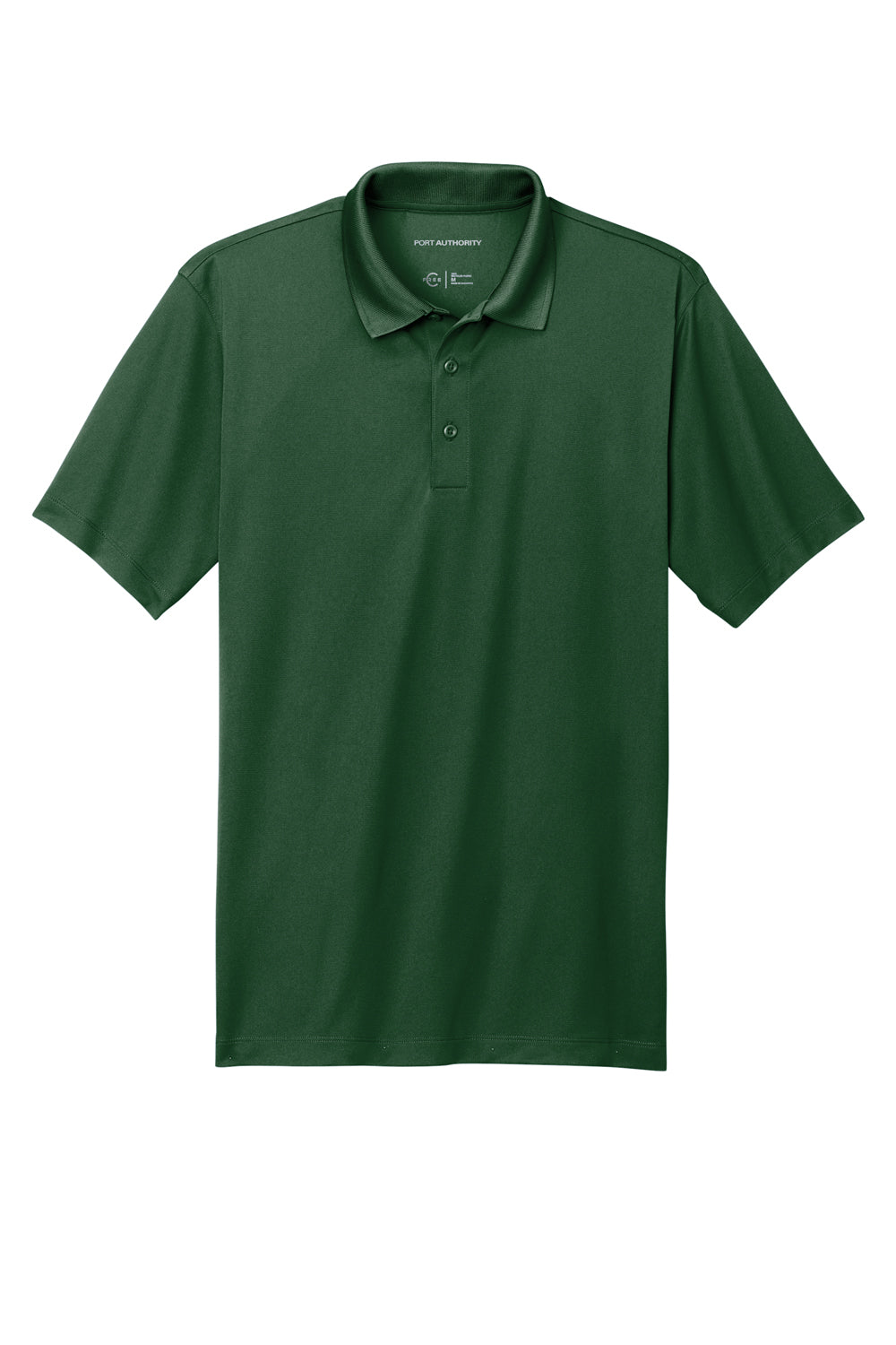 Port Authority K863 Mens C-Free Performance Moisture Wicking Short Sleeve Polo Shirt Forest Green Flat Front