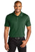 Port Authority K863 Mens C-Free Performance Moisture Wicking Short Sleeve Polo Shirt Forest Green Model Front