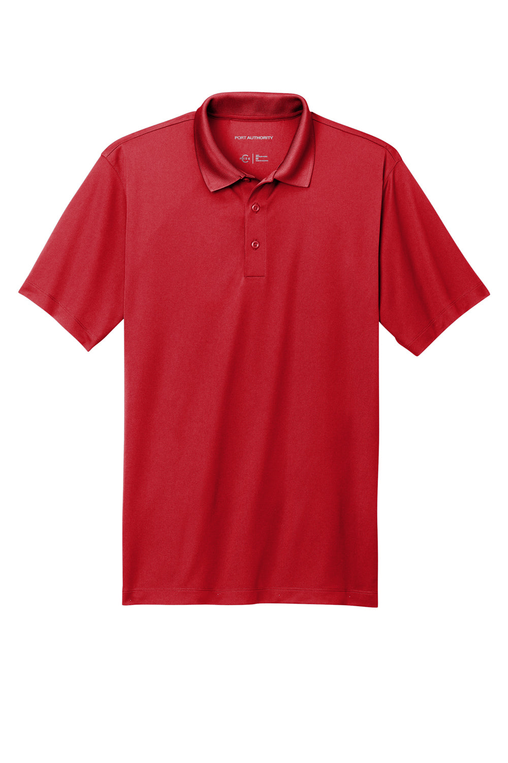 Port Authority K863 Mens C-Free Performance Moisture Wicking Short Sleeve Polo Shirt Rich Red Flat Front