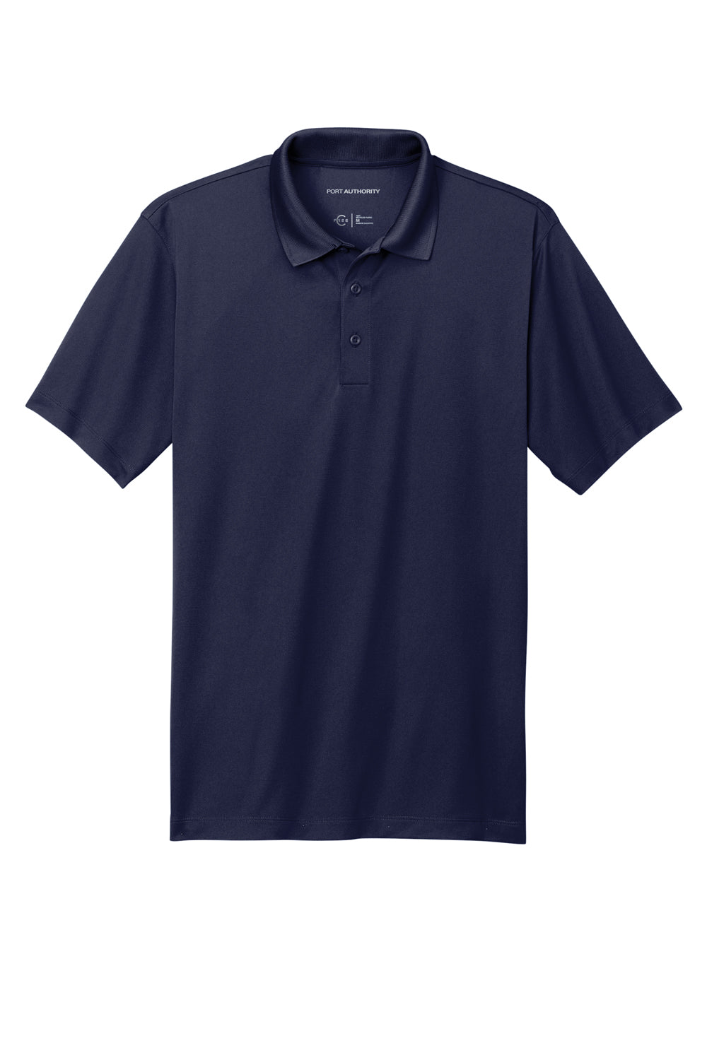 Port Authority K863 Mens C-Free Performance Moisture Wicking Short Sleeve Polo Shirt True Navy Blue Flat Front