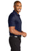 Port Authority K863 Mens C-Free Performance Moisture Wicking Short Sleeve Polo Shirt True Navy Blue Model Side