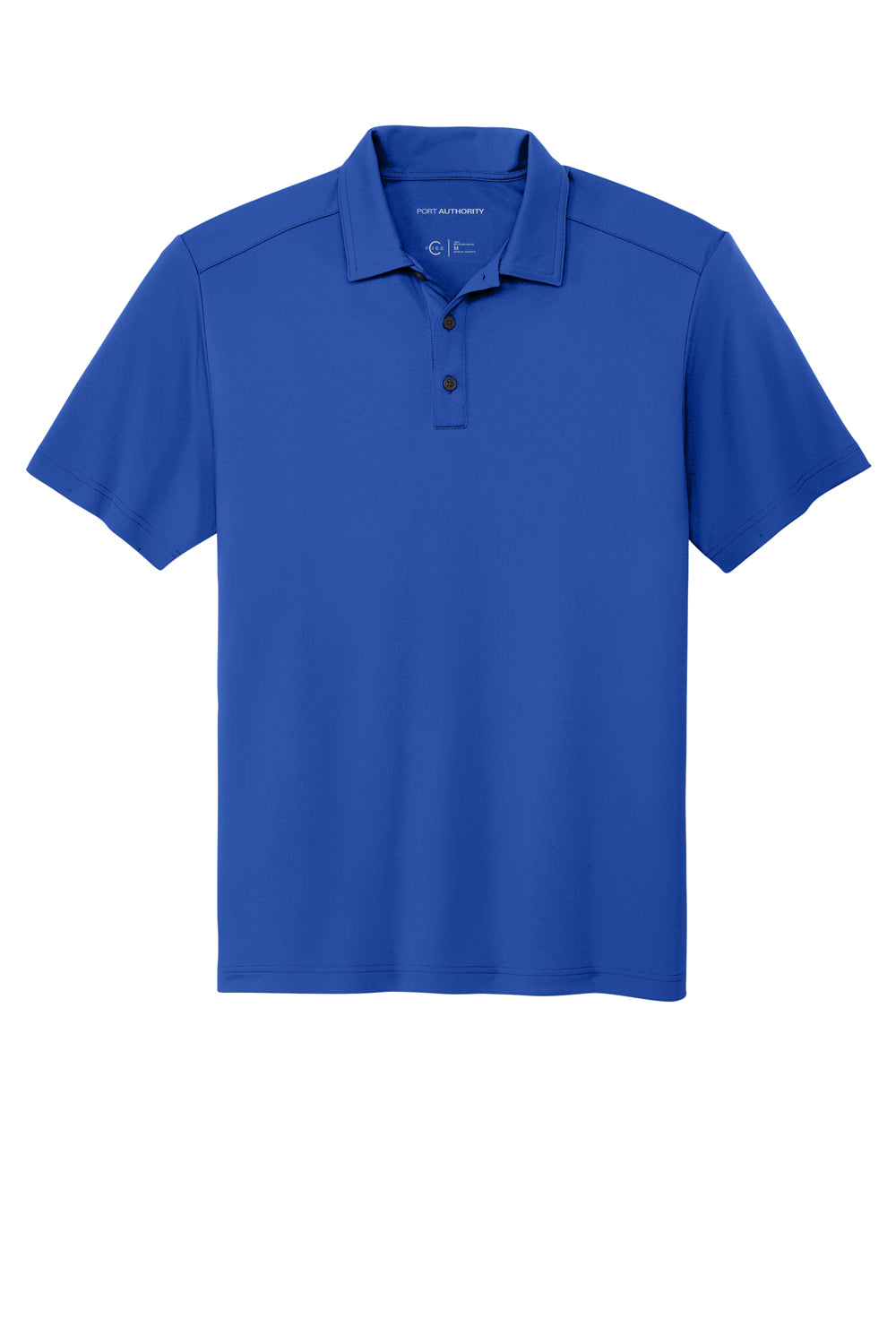 Port Authority K864 Mens C-Free Performance Moisture Wicking Short Sleeve Polo Shirt True Royal Blue Flat Front