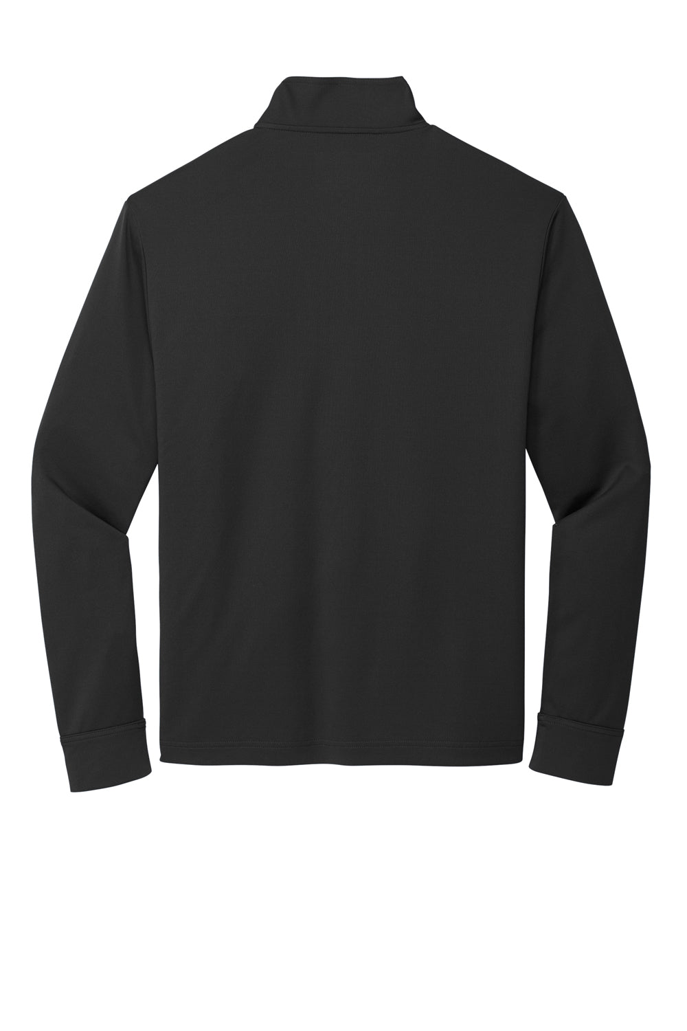 Port Authority K865 Mens C-Free Performance Moisture Wicking 1/4 Zip Sweatshirt Deep Black Flat Back