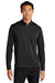 Port Authority K865 Mens C-Free Performance Moisture Wicking 1/4 Zip Sweatshirt Deep Black Model Front