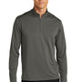 Port Authority Mens C-Free Performance Moisture Wicking 1/4 Zip Sweatshirt - Steel Grey