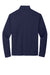 Port Authority K865 Mens C-Free Performance Moisture Wicking 1/4 Zip Sweatshirt True Navy Blue Flat Back