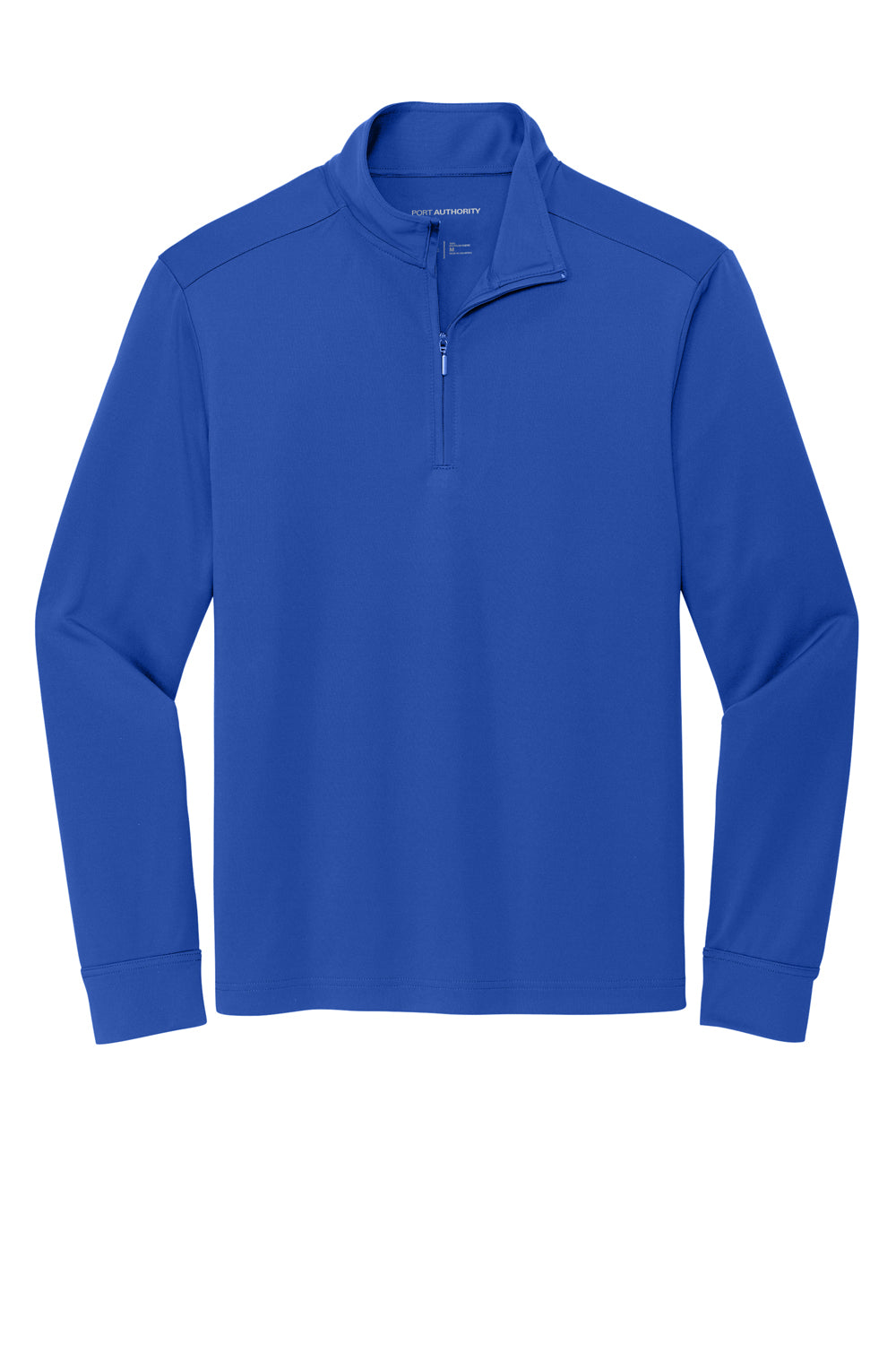 Port Authority K865 Mens C-Free Performance Moisture Wicking 1/4 Zip Sweatshirt True Royal Blue Flat Front