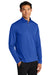 Port Authority K865 Mens C-Free Performance Moisture Wicking 1/4 Zip Sweatshirt True Royal Blue Model 3q