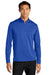 Port Authority K865 Mens C-Free Performance Moisture Wicking 1/4 Zip Sweatshirt True Royal Blue Model Front