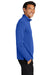 Port Authority K865 Mens C-Free Performance Moisture Wicking 1/4 Zip Sweatshirt True Royal Blue Model Side