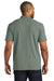 Port Authority K867 Mens C-FREE Pique Short Sleeve Polo Shirt Heather Dark Green Model Back