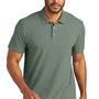 Port Authority Mens C-FREE Pique Short Sleeve Polo Shirt - Heather Dark Green