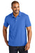 Port Authority K867 Mens C-FREE Pique Short Sleeve Polo Shirt True Blue Model Front