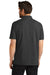 Port Authority K868 Mens C-FREE Pique Short Sleeve Polo Shirt w/ Pocket Heather Charcoal Grey Model Back