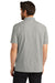 Port Authority K868 Mens C-FREE Pique Short Sleeve Polo Shirt w/ Pocket Heather Deep Smoke Grey Model Back