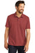 Port Authority K868 Mens C-FREE Pique Short Sleeve Polo Shirt w/ Pocket Garnet Red Model Front