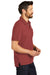 Port Authority K868 Mens C-FREE Pique Short Sleeve Polo Shirt w/ Pocket Garnet Red Model Side