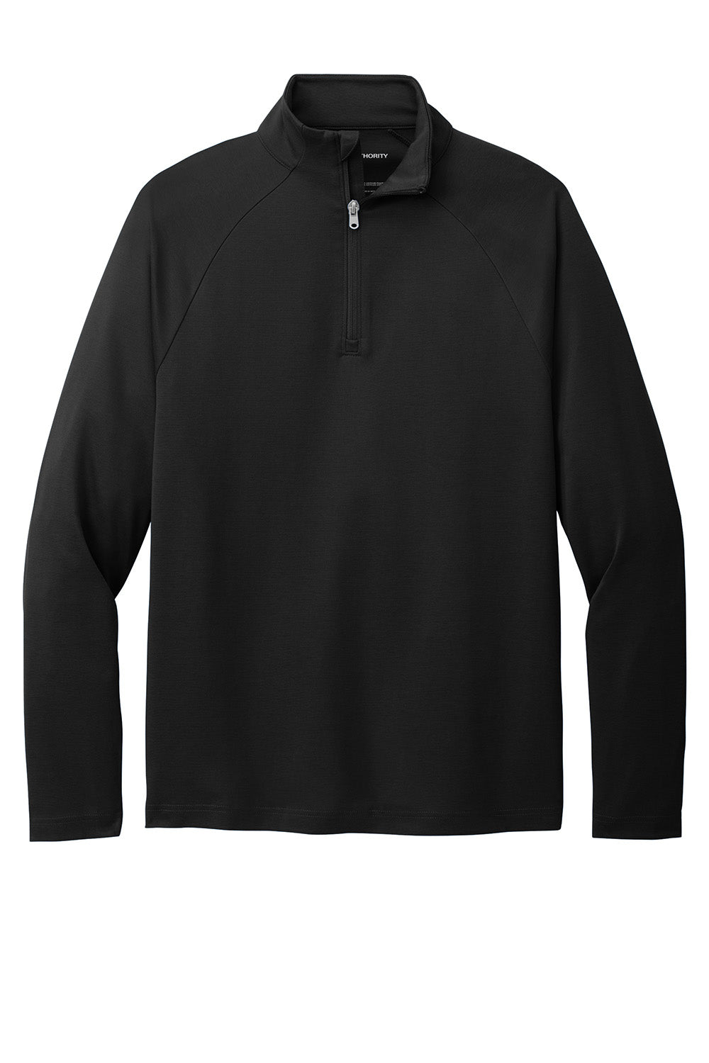 Port Authority K870 Mens C-FREE Cypress 1/4 Zip Sweatshirt Deep Black Flat Front