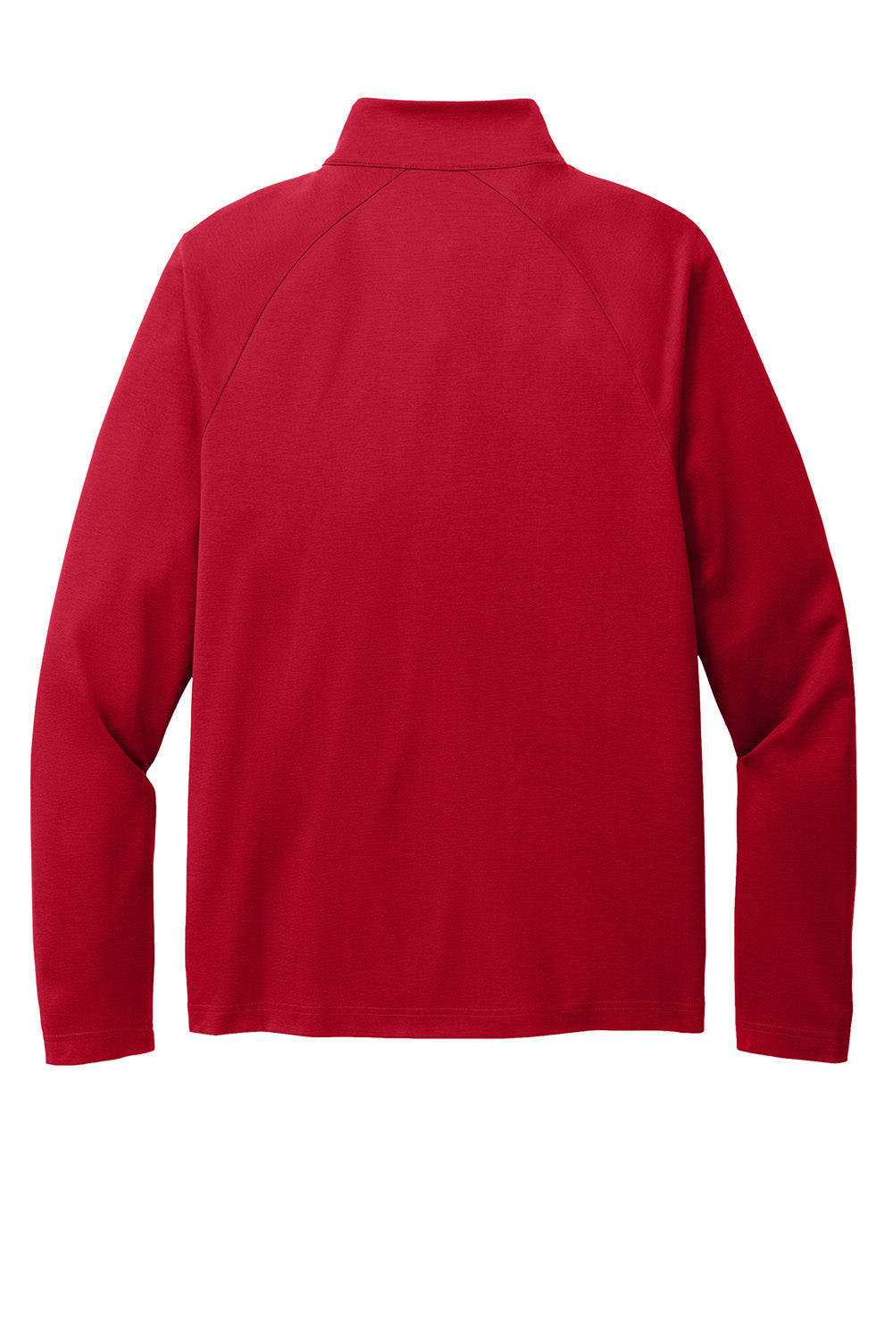 Port Authority K870 Mens C-FREE Cypress 1/4 Zip Sweatshirt Rich Red Flat Back