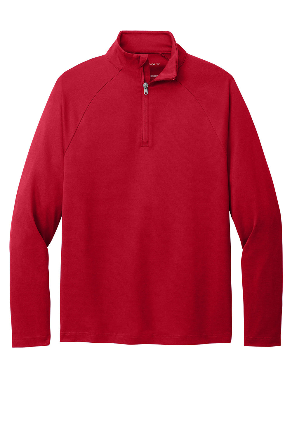 Port Authority K870 Mens C-FREE Cypress 1/4 Zip Sweatshirt Rich Red Flat Front